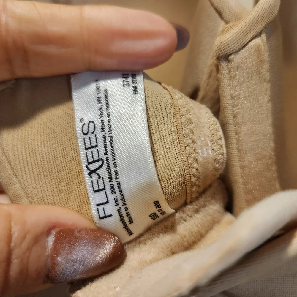 Flexees Tan Strapless Shapewear Slimmer Size 38D